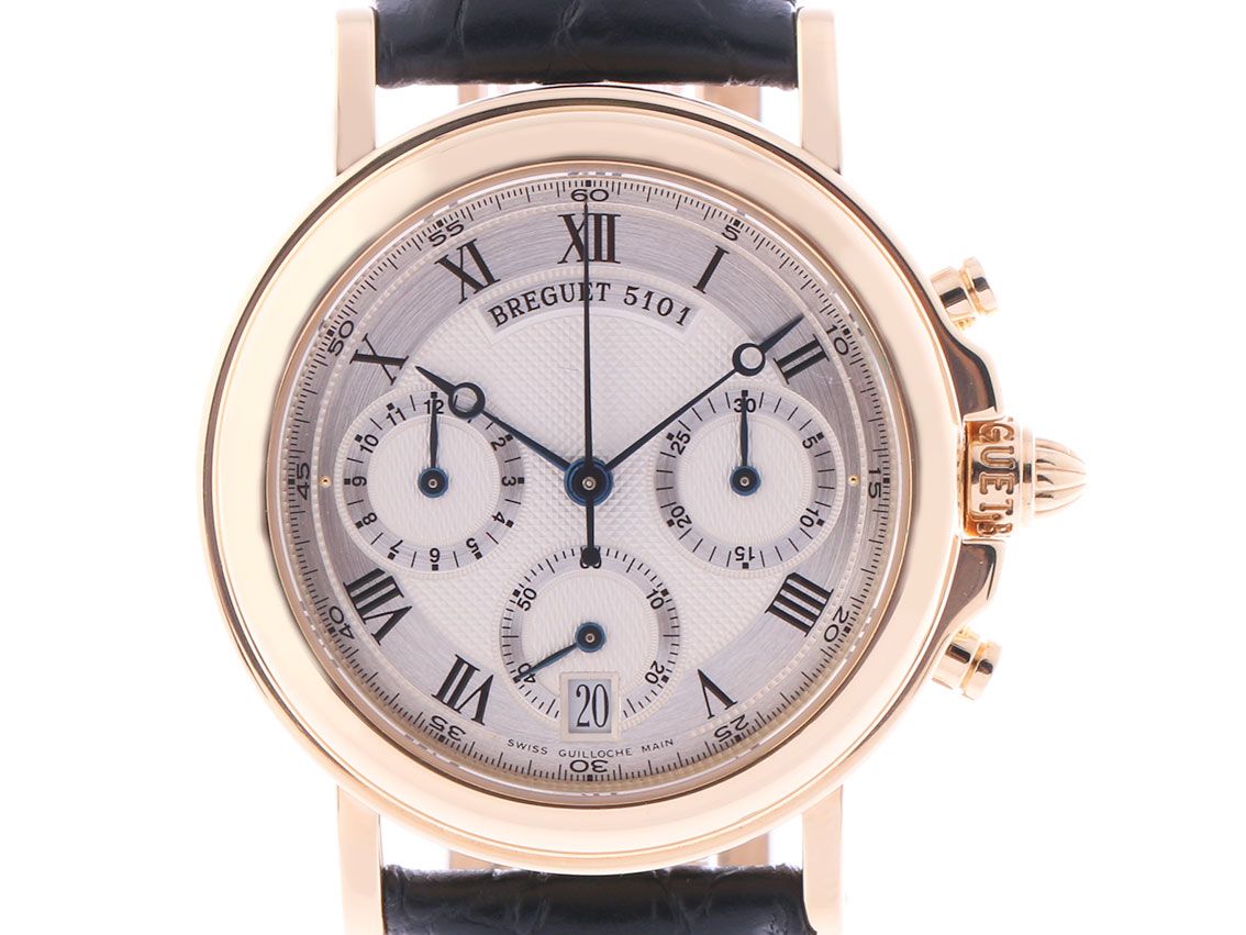 Breguet Marine Chrono Gelbgold Automatik 36mm Ref.3460 Vintage Box&Pap. wie Neu