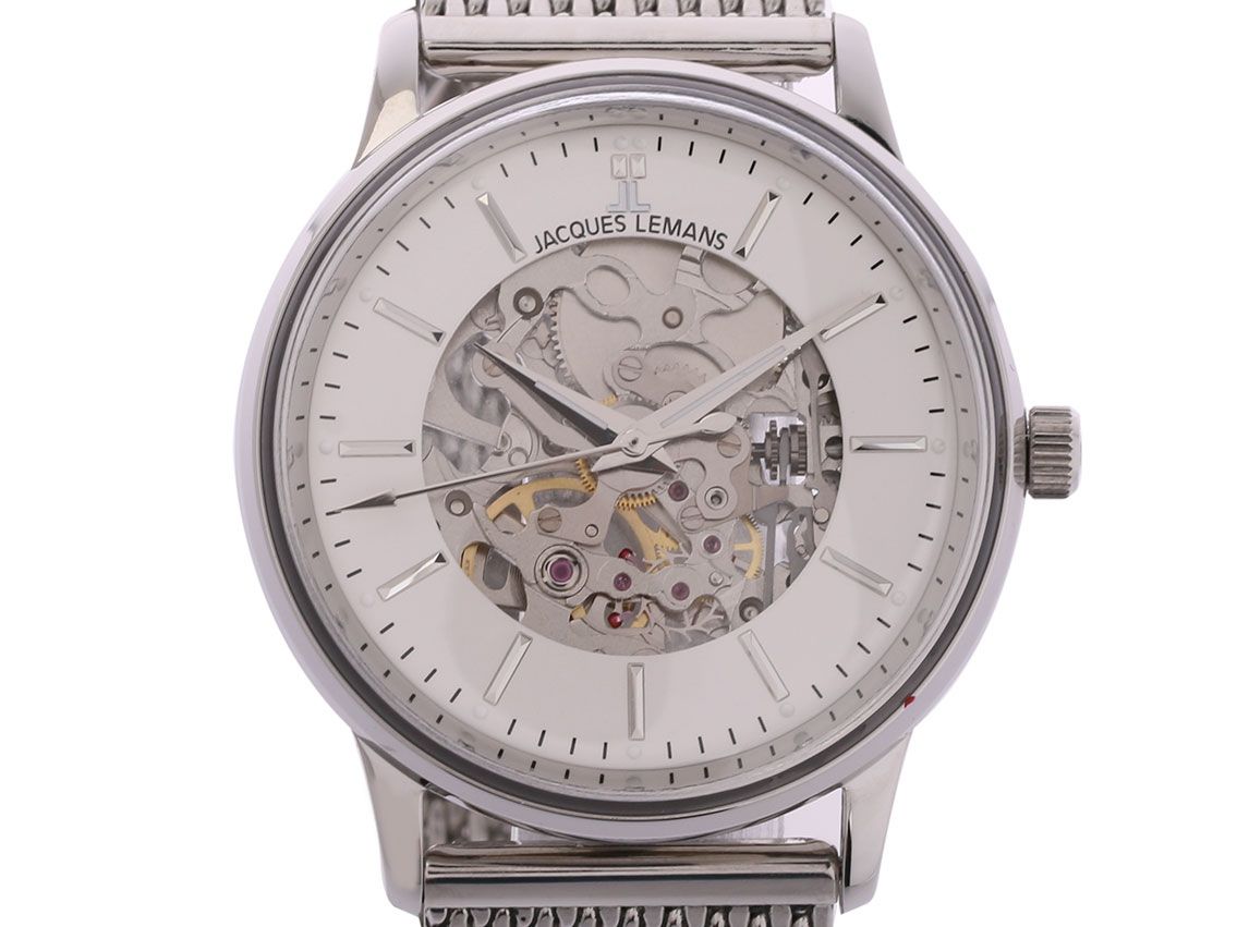 Jacques Lemans Nostalgie Stahl Handaufzug Stahlband 38mm UVP 349,- Neu
