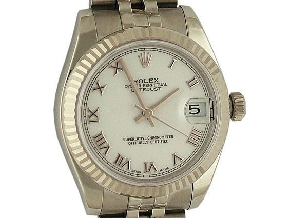 Rolex Datejust Medium Stahl Weißgold Automatik Jubilé Armband 31mm Ref.178274 UVP 6.800,- Ungetragen