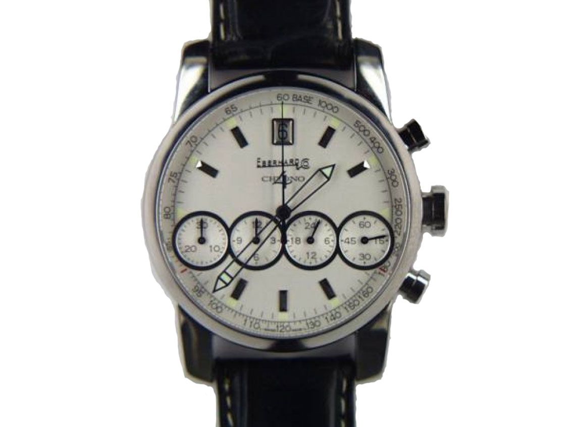 Eberhard & Co Chrono 4 Stahl Armband Leder 40mm Neu