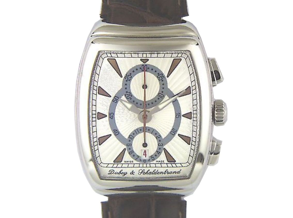 Dubey & Schaldenbrand Gran Chrono Chronograph Armband Leder 50x38mm N E U