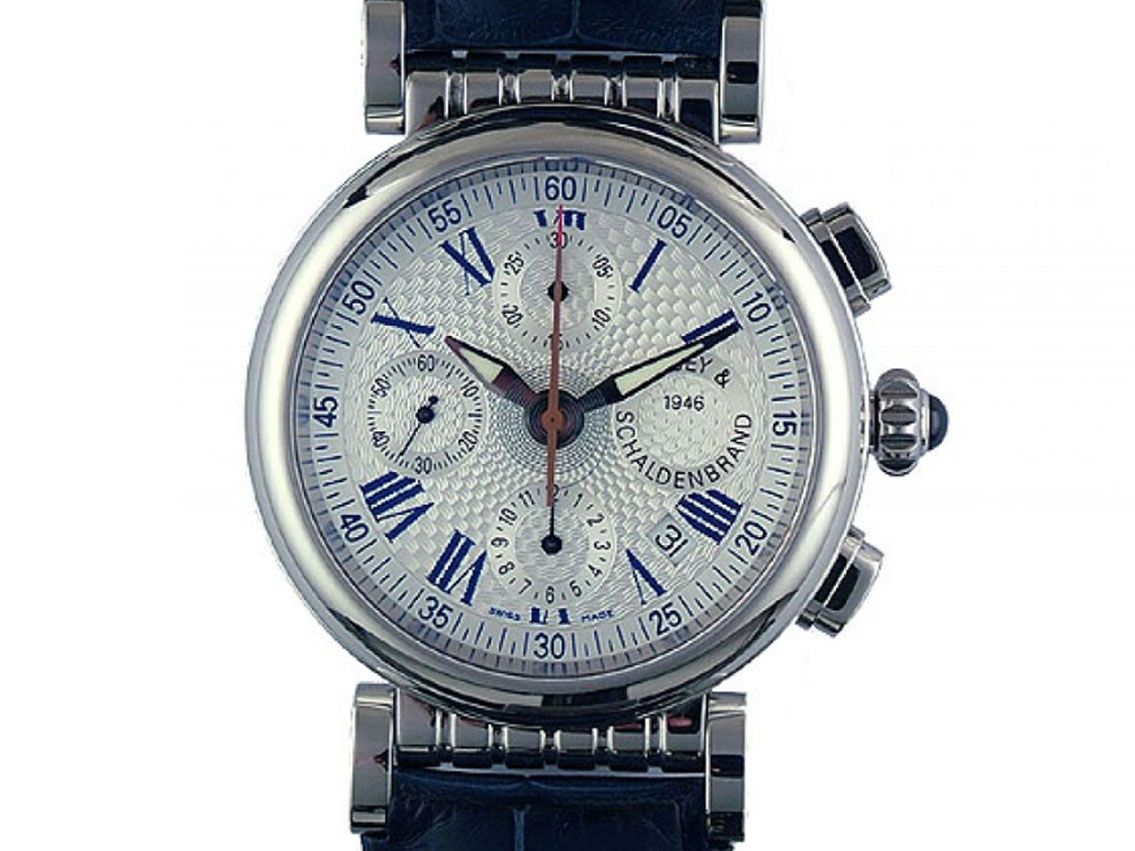 Dubey & Schaldenbrand Spiral One Chronograph Armband Leder 40mm N E U