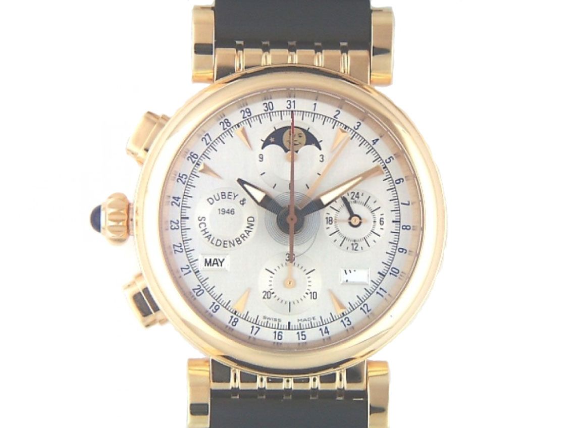Dubey & Schaldenbrand Spiral VIP Chronograph Armband Kautschuk 40mm N E U