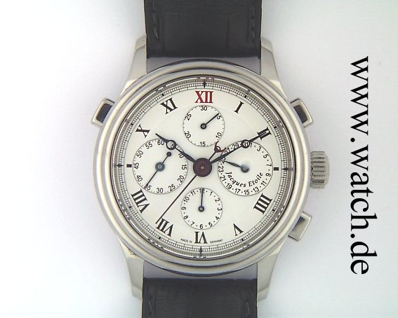 Jacques Etoile Monaco Rattrapante Chronograph Stahl Automatik 42mm UVP 4.990,- Neu