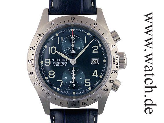 Glycine Stratoforte Chronograph Automatic 46mm UVP 1580.- N E U