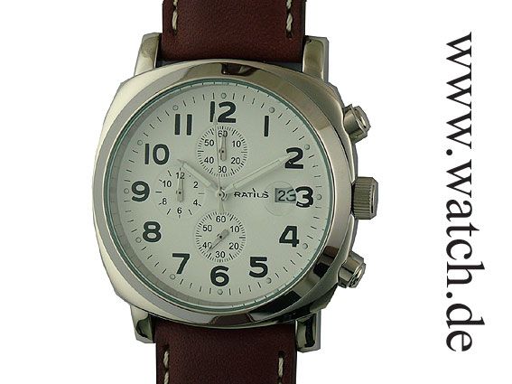 Ratius Chrono Date XXL 44mm UVP 319.- N E U