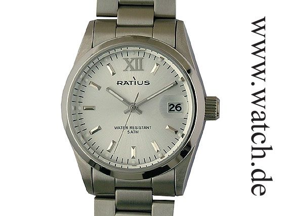 Ratius Classic Drei Zeiger Date 35mm UVP 269.- N E U