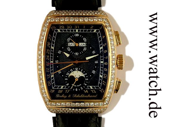 Dubey & Schaldenbrand Gran Chrono Astro 18kt Roségold Diamond 50x38mm UVP 27900.- N E U
