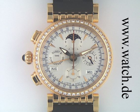 Dubey & Schaldenbrand Spiral VIP 18kt Rosegold Diamond Vollkalender Chrono UVP 20990.- N E U