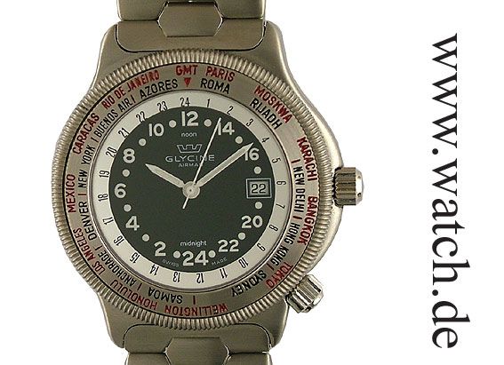 Glycine Airman GMT Worldtimer 39mm UVP 750.- N E U