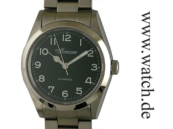 Mercure Heritage Flieger Stahl Automatik 38mm Neu