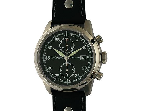 Mercure Rallytimer Black Automatik Chronograph 44mm UVP 990.- N E U