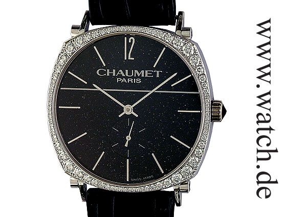 Chaumet Dandy Stardust Weißgold Diamond Handaufzug 38x38mm UVP 16.800,-