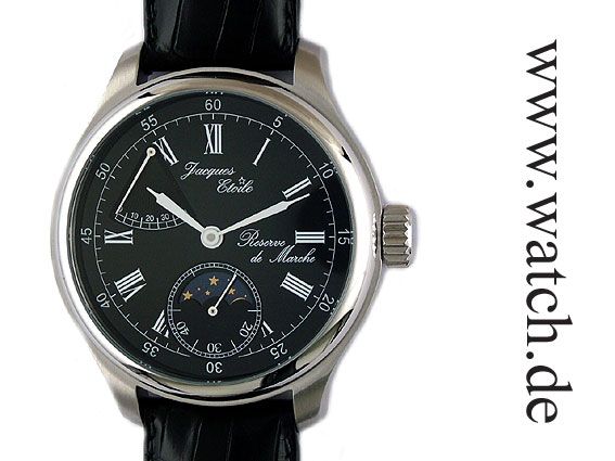 Jacques Etoile Réserve de Marche Grande Mondphasen Handaufzug 47mm UVP 1710.- N E U