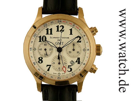 Schwarz Etienne GMT Chronograph Roségold 42mm UVP 19200.- N E U