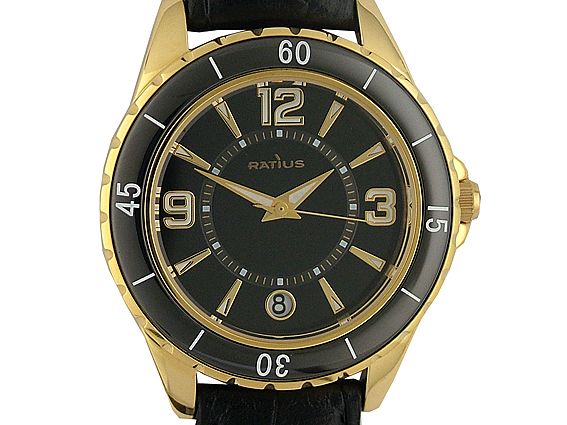 Ratius Gelbgold Keramik 38mm UVP 269.- N E U