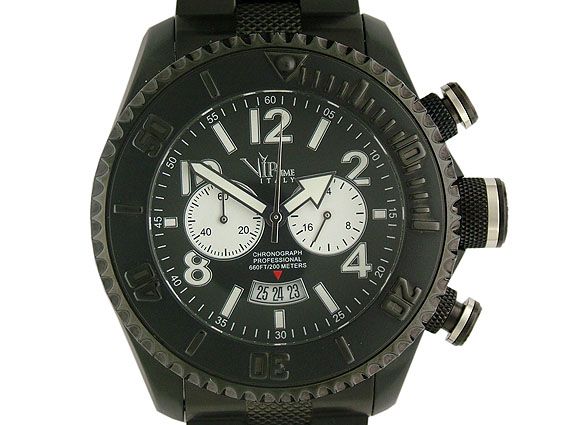 V.I.P. Time Italy Chronograph Professional 50mm UVP 399.- N E U