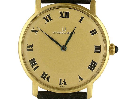 Universal Geneve Handaufzug 14kt Gelbgold Vintage 33mm