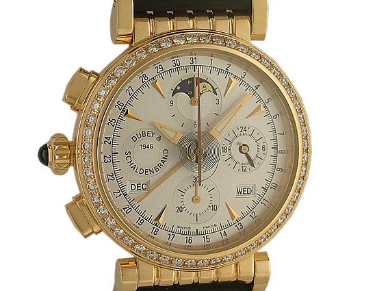 Dubey & Schaldenbrand Spiral VIP 18kt Rosegold Diamond Vollkalender Chrono UVP 20990.- N E U