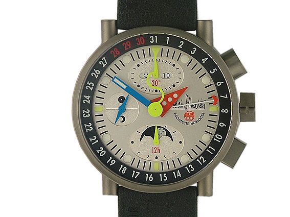 Alain Silberstein Krono Bauhaus 2 Titan Limitiert 40mm  UVP 7800.- N E U
