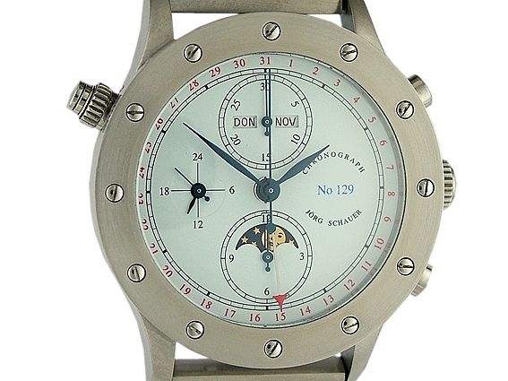 Jörg Schauer Kulisse Edition 9 Vollkalender Chronograph 42mm UVP 3300.-