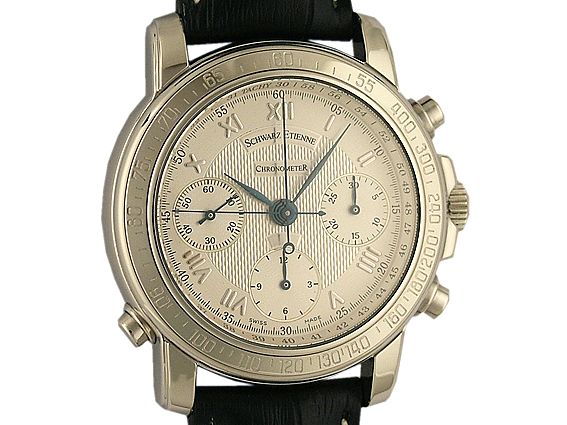 Schwarz Etienne Rattrapante Schleppzeiger Chronograph Chronometer 39mm UVP 4980.-