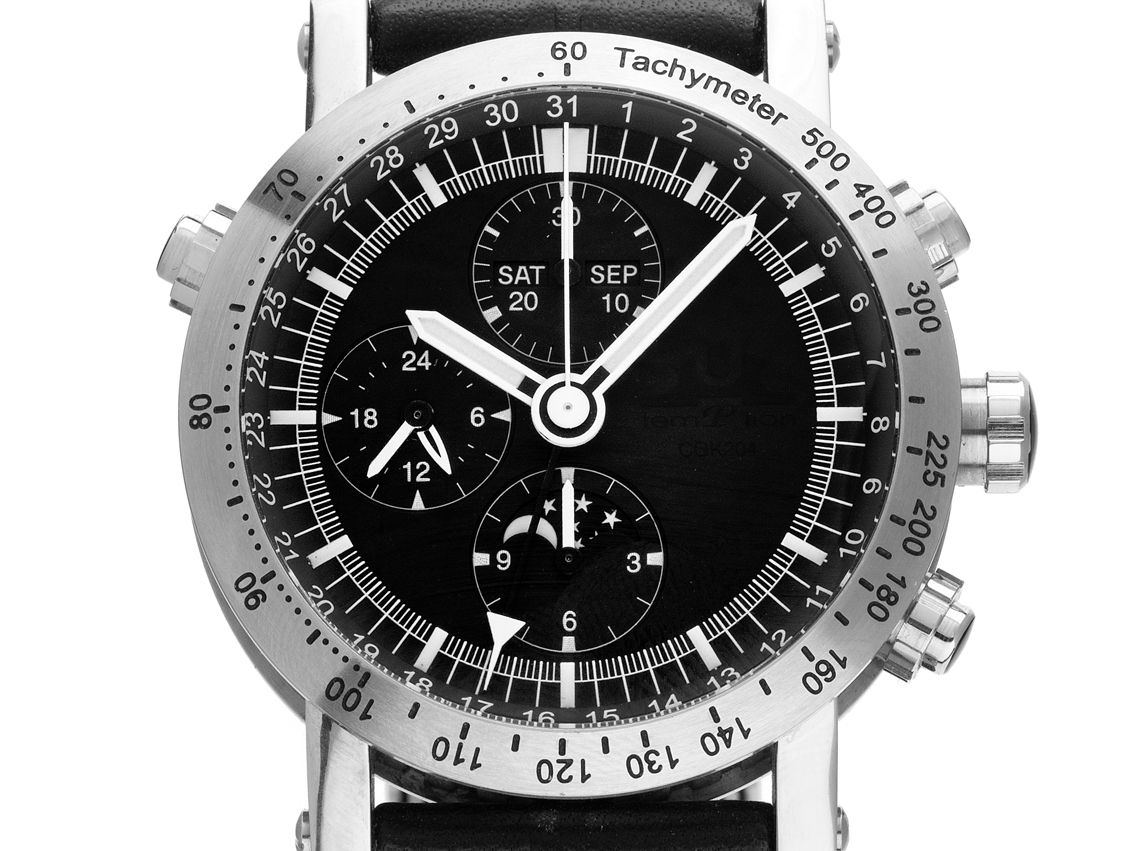 Temption Chronograph CGK204 Automatic Black Vollkalender Mondphase 43mm Ref.CGK 204 Neu mit Zertifikat über 2.680,-€
