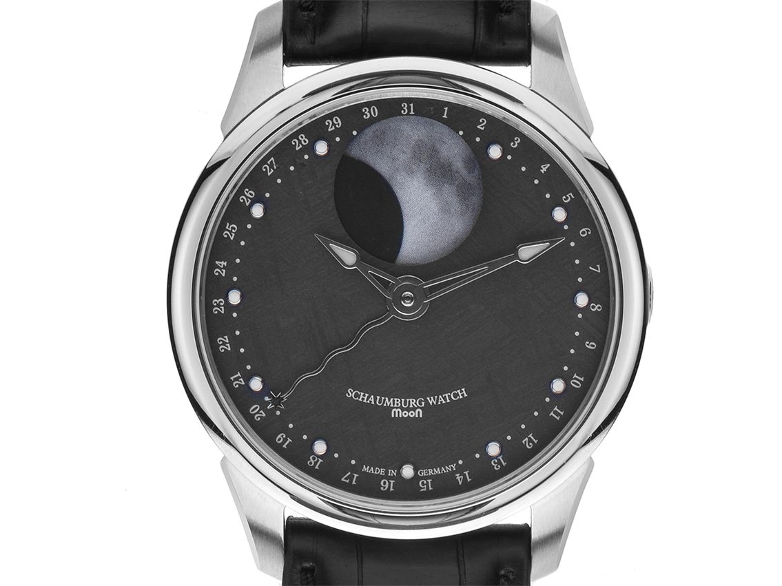 Schaumburg Watch Moon Meteorite Stahl Automatik 43mm Box&Pap. Full Set Neu mit Zertifikat über 4.990,-€ 