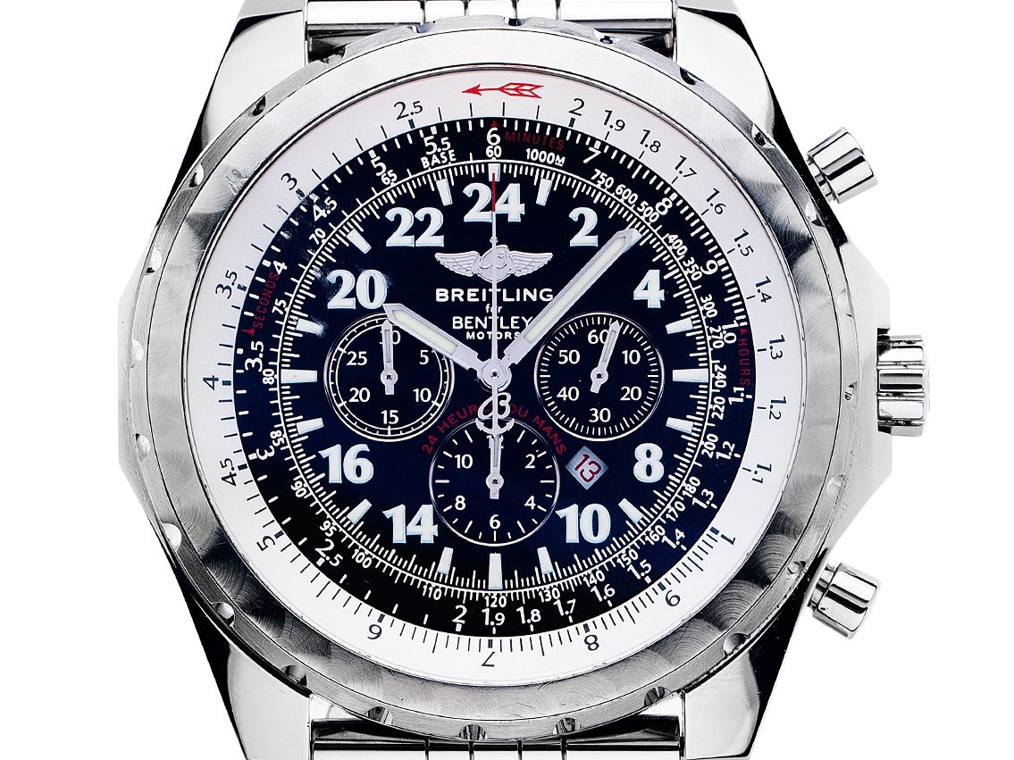 Breitling for Bentley Le Mans Stahl Automatik Chronograph Armband Stahl Limitiert 48mm Ref.A22362 Box&Pap. Full Set wie Neu mit Zertifikat über 8.900,-€