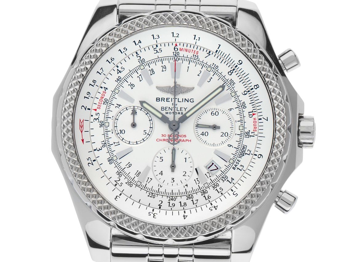 Breitling for Bentley Motors Special Edition Chronograph Stahl Automatik Armband Stahl 49mm Vintage Bj.2010 orig.Box wie Neu mit Zertifikat über 9.100,-€
