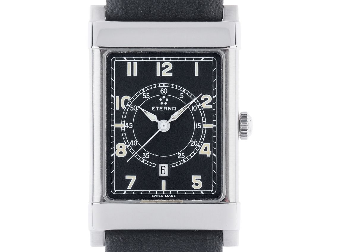 Eterna Matic 1935 Les Historiques Stahl Automatik Armband Leder 41x25mm Ref.8490 41 Vintage Bj.2000 mit Zertifikat über 1.550,-€  