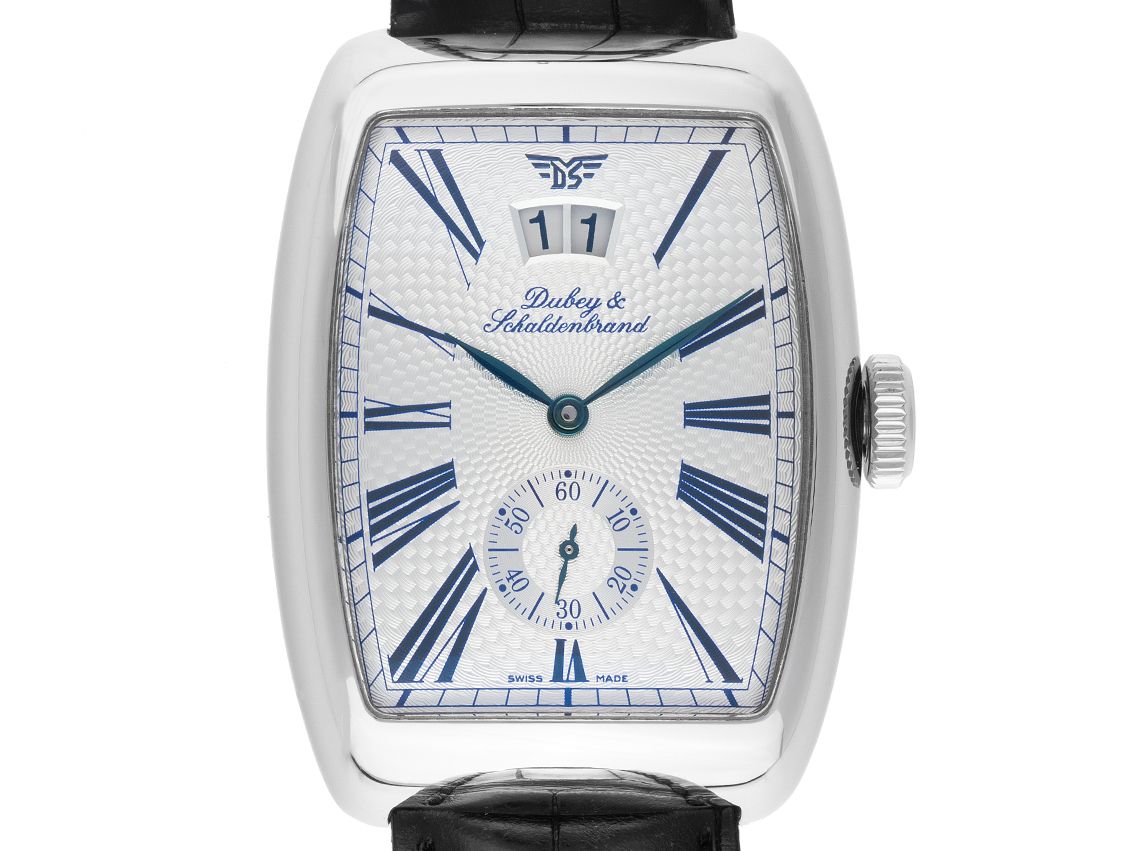 Dubey & Schaldenbrand Aerodyn Date Stahl Automatik Armband Leder 43x33mm Bj.2017 Box&Pap. Full Set wie Neu mit Zertifikat über 3.900,-€