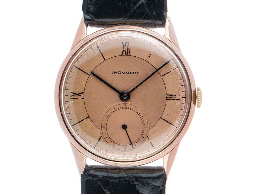Movado Classic kleine Sekunde Ref.R44702 1960 gut Vintage