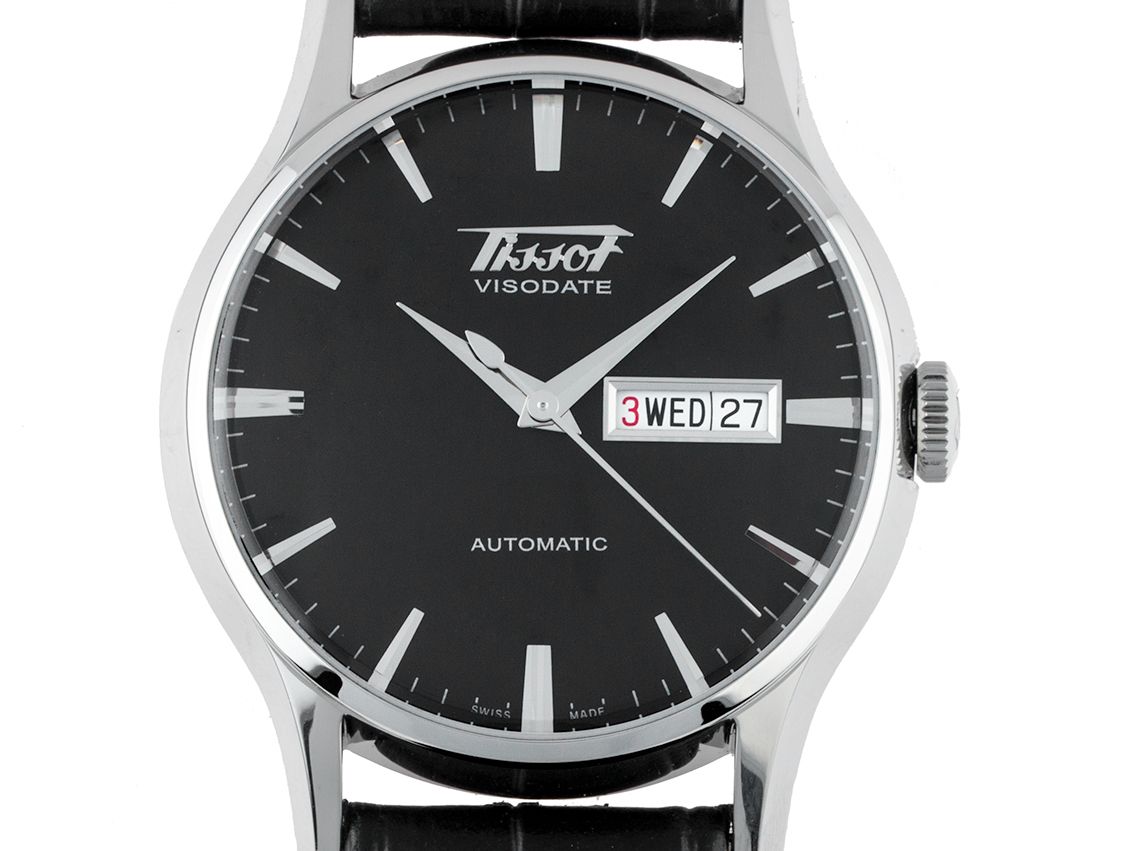 Tissot T Heritage Visodate Stahl Automatik Armband Leder 40mm Bj.2013 Box&Pap. Full Set wie Neu mit Zertifikat über 520,-€