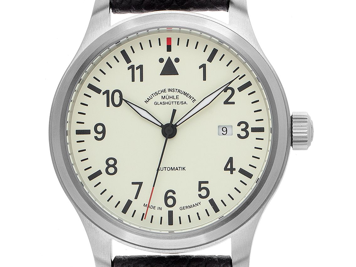 Mühle Glashütte Terrasport I Stahl Automatik Armband Leder 44mm Box&Pap. Full Set Neu mit Zertifikat über 1.390,-€