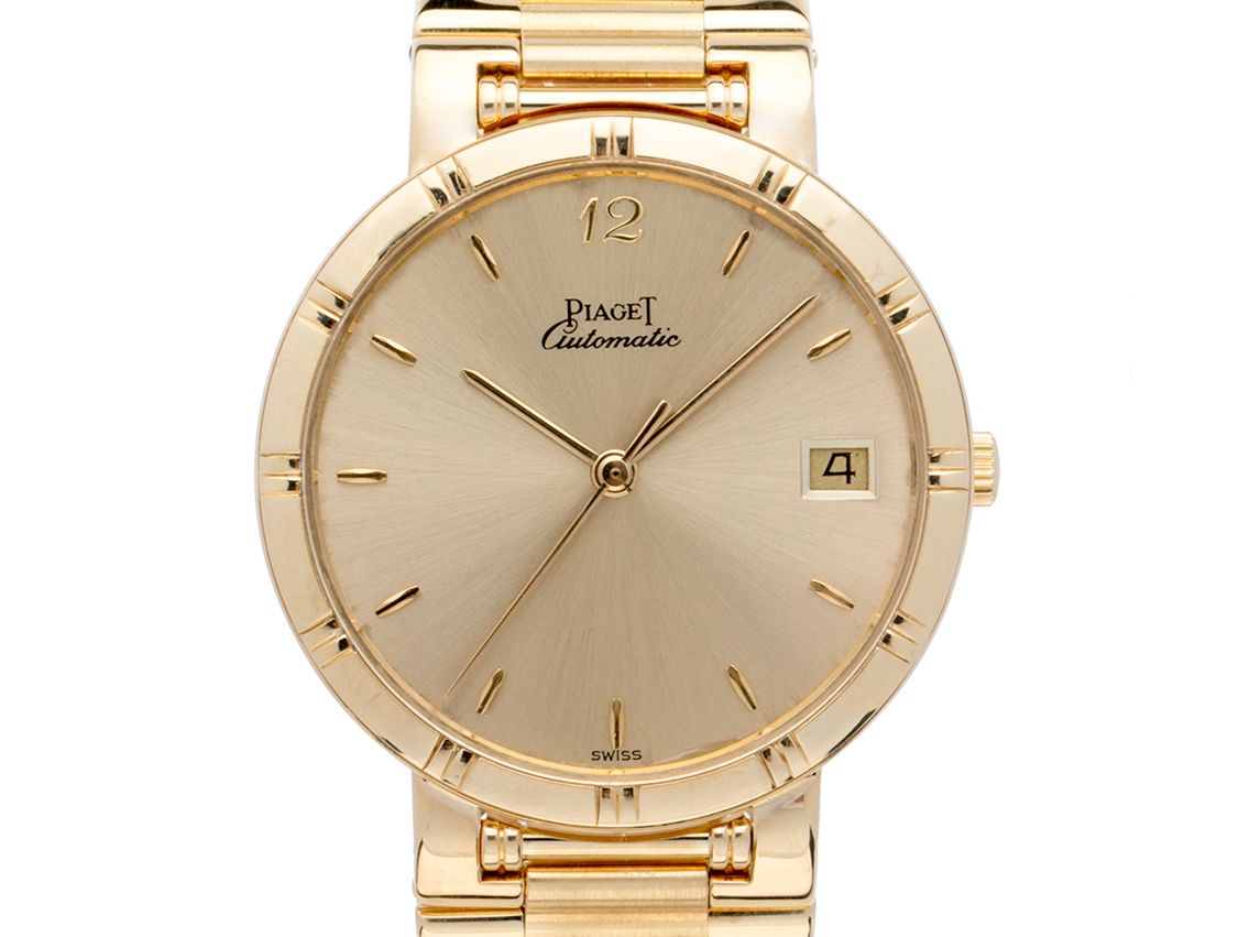 Piaget Gouverneur 18kt Gelbgold Automatik Armband Gelbgold 33mm Ref.15923 Vintage Bj.2003 Box&Beschreibung wie Neu mit Zertifikat über 28.000,-€