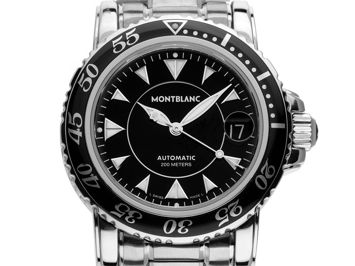 Montblanc Meisterstück Sport Stahl Automatik Armband Stahl 38mm Ref.7035 Bj.2010 orig.Box mit Zertifikat über 2.500,-€