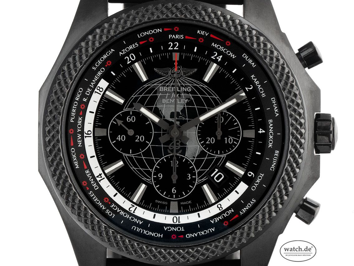 Breitling for Bentley B05 Unitime Spezial Edition Limitiert Titan black Automatik Chronograph Armband Kautschuk Faltschließe 49mm Box&Pap. Full Set Ungetragen mit Zertifikat über 13.410,-€