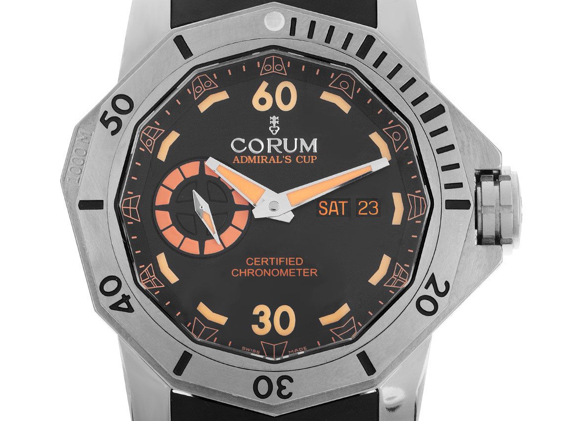 Corum Deep Dive Titan Automatik Armband Kautschuk 48mm Limitiert Box&Pap. Full Set wie Neu