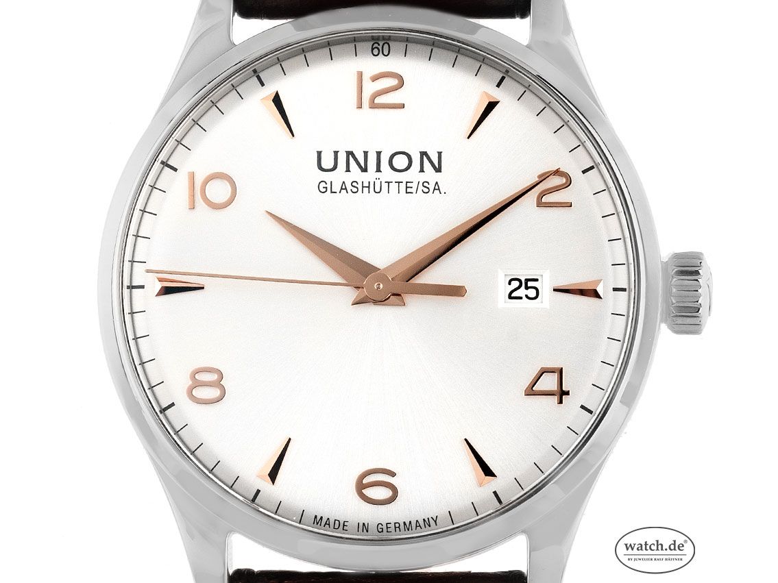 Union Glashütte Noramis Stahl Automatik Armband Leder Faltschließe 40mm Bj.2017 Box&Pap. Full Set wie Neu mit Zertifikat über 1.600,-€