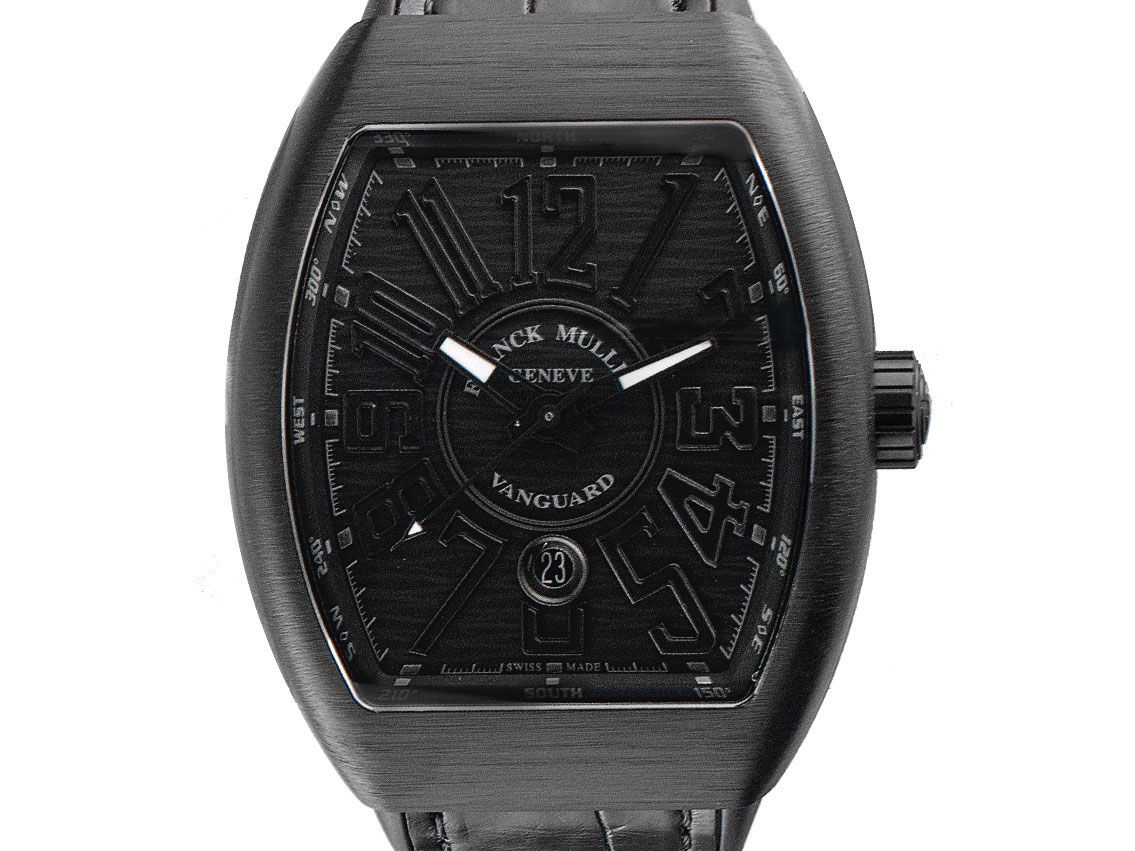 Franck Muller Vanguard Collection Titan Automatik Armband Leder Kautschuk Faltschließe 54x44mm Box&Pap. Full Set Neu UVP 7.700,-€