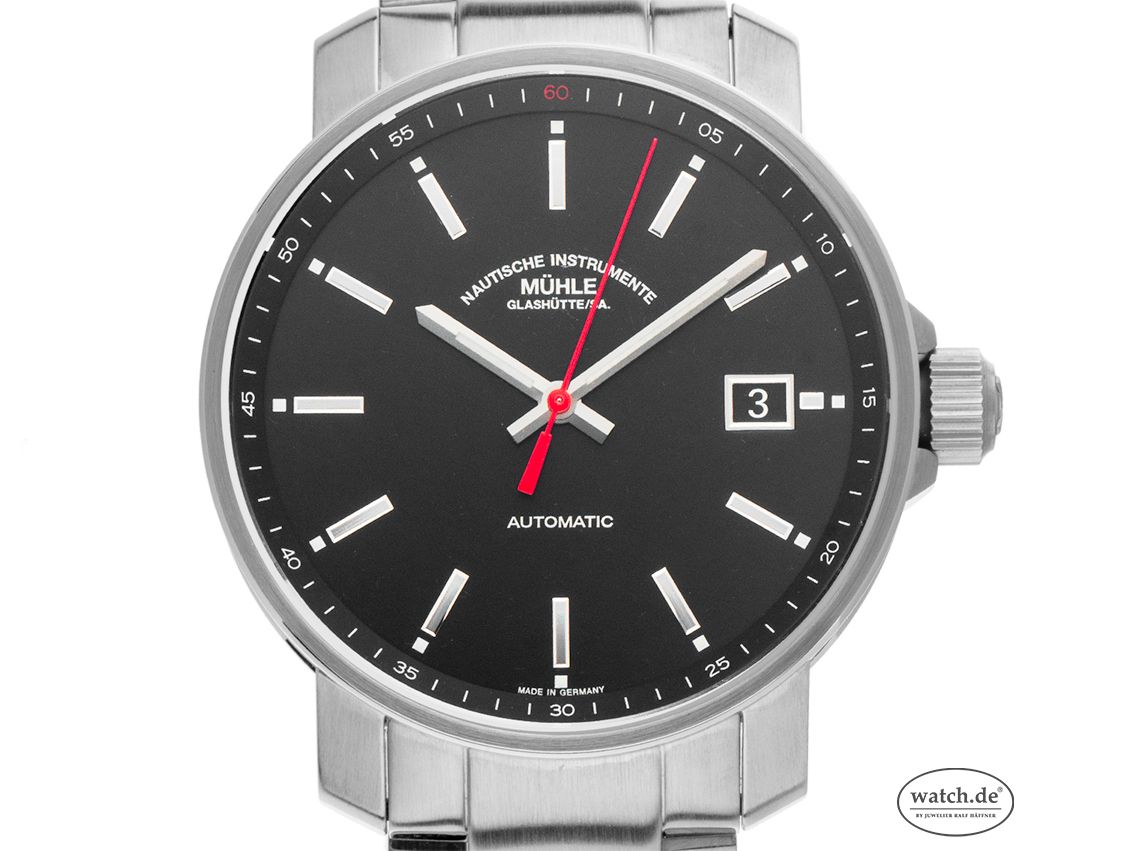Mühle Glashütte 29er Stahl Automatik Armband Stahl 37mm Box&Pap. Full Set Neu mit Zertifikat über 1.330,-€