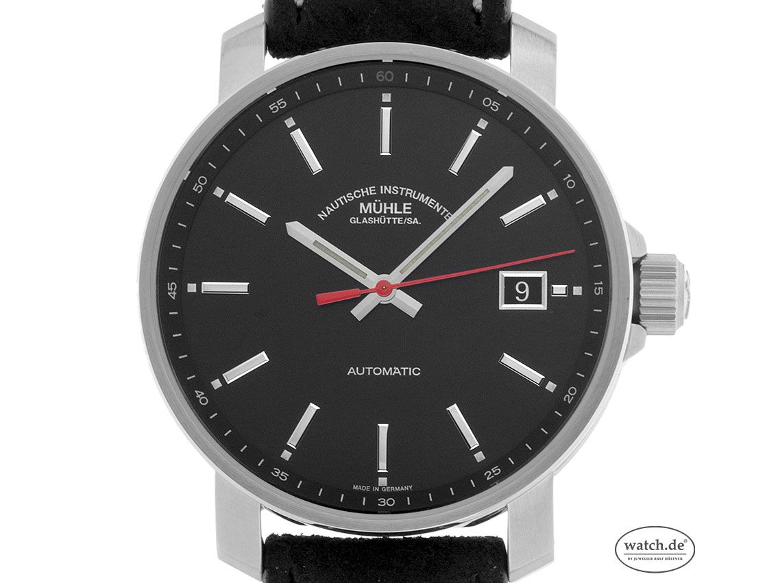 Mühle Glashütte 29er Stahl Automatik Armband Leder 37mm Ref.M1-25-20-LB Bj.2020 Box&Pap. Full Set Neu mit Zertifikat über 1.230,-€