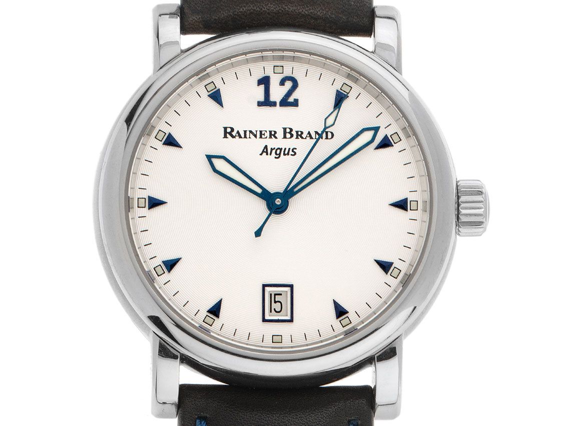 Rainer Brand Argus Stahl Automatik Armband Leder 38mm Ref.RB06S Box&Pap. Full Set Neu mit Zertifikat über 2.700,-€