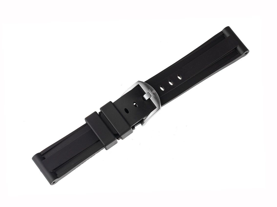 Tempomat Zubehör Armband Kautschuk Schwarz 22mm passend für Panerai Neu