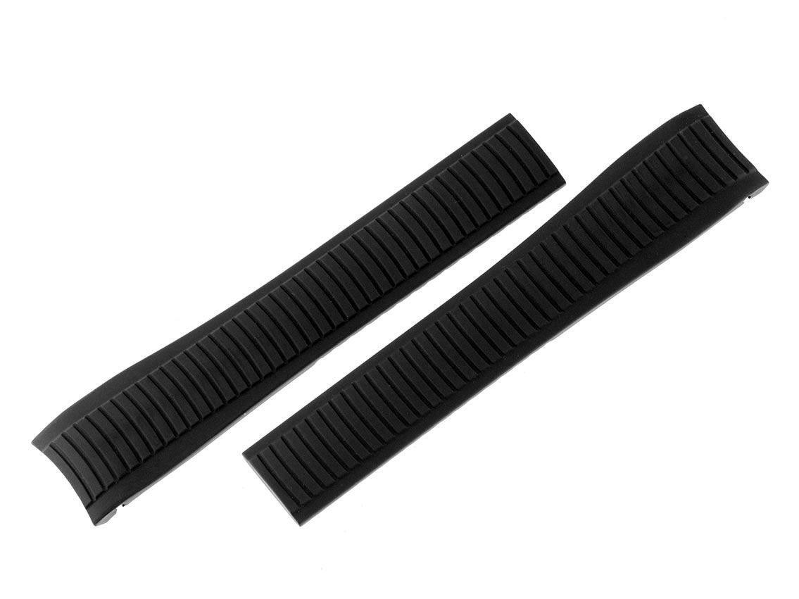 Tempomat Zubehör Armband Kautschuk Schwarz 22mm passend für Patek Philippe Neu