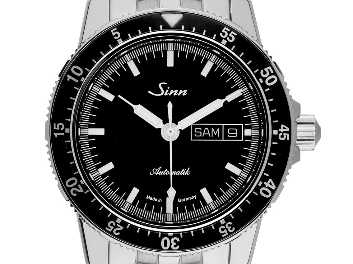 Sinn 104 St Sa I Stahl Automatik Armband Stahl 41mm Bj.2021 Box&Pap. Full Set Ungetragen mit Zertifikat über 1.240,-€