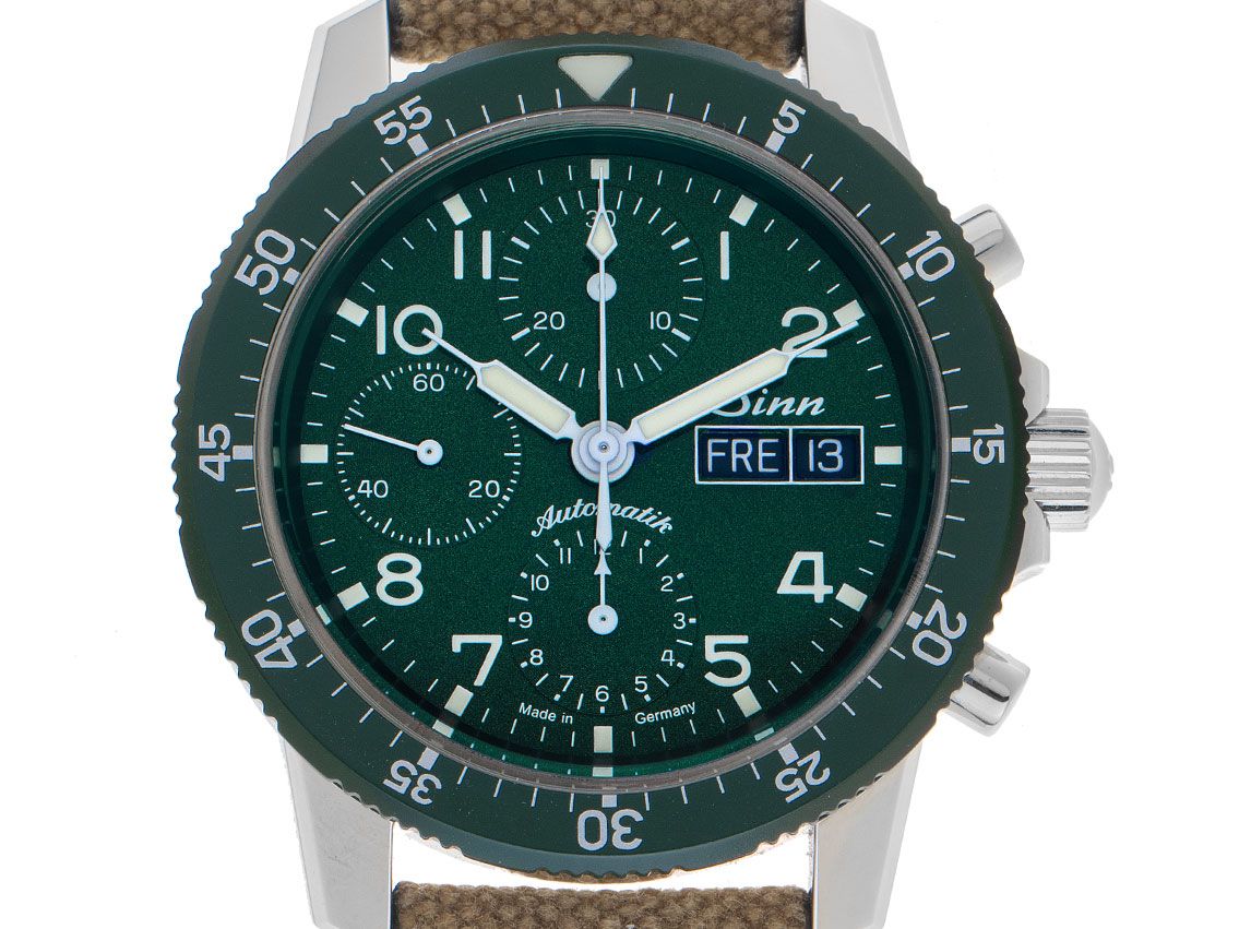 Sinn 103 Sa G Stahl Automatik Chronograph Armband Leder 41mm Limitiert Box&Pap. Full Set Ungetragen