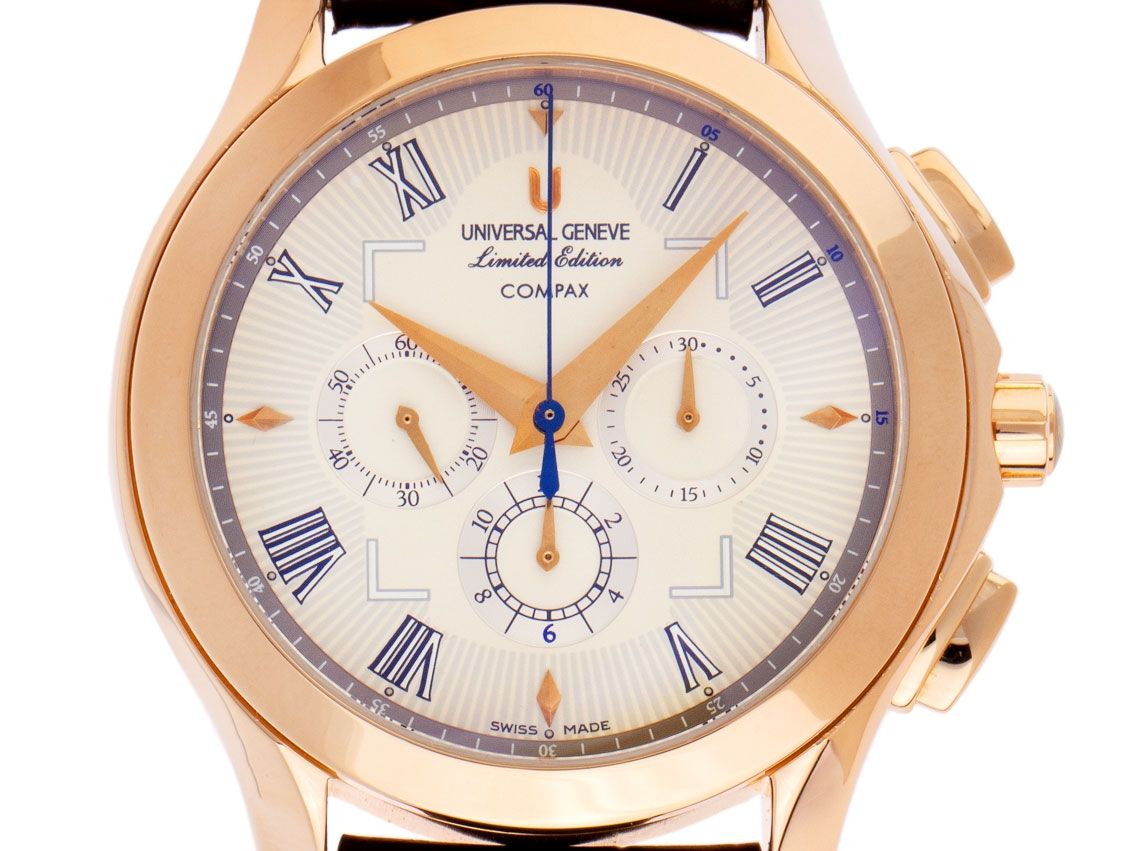Universal Geneve Compax Ref.484.122 2009 Full Set wie Neu Vintage 