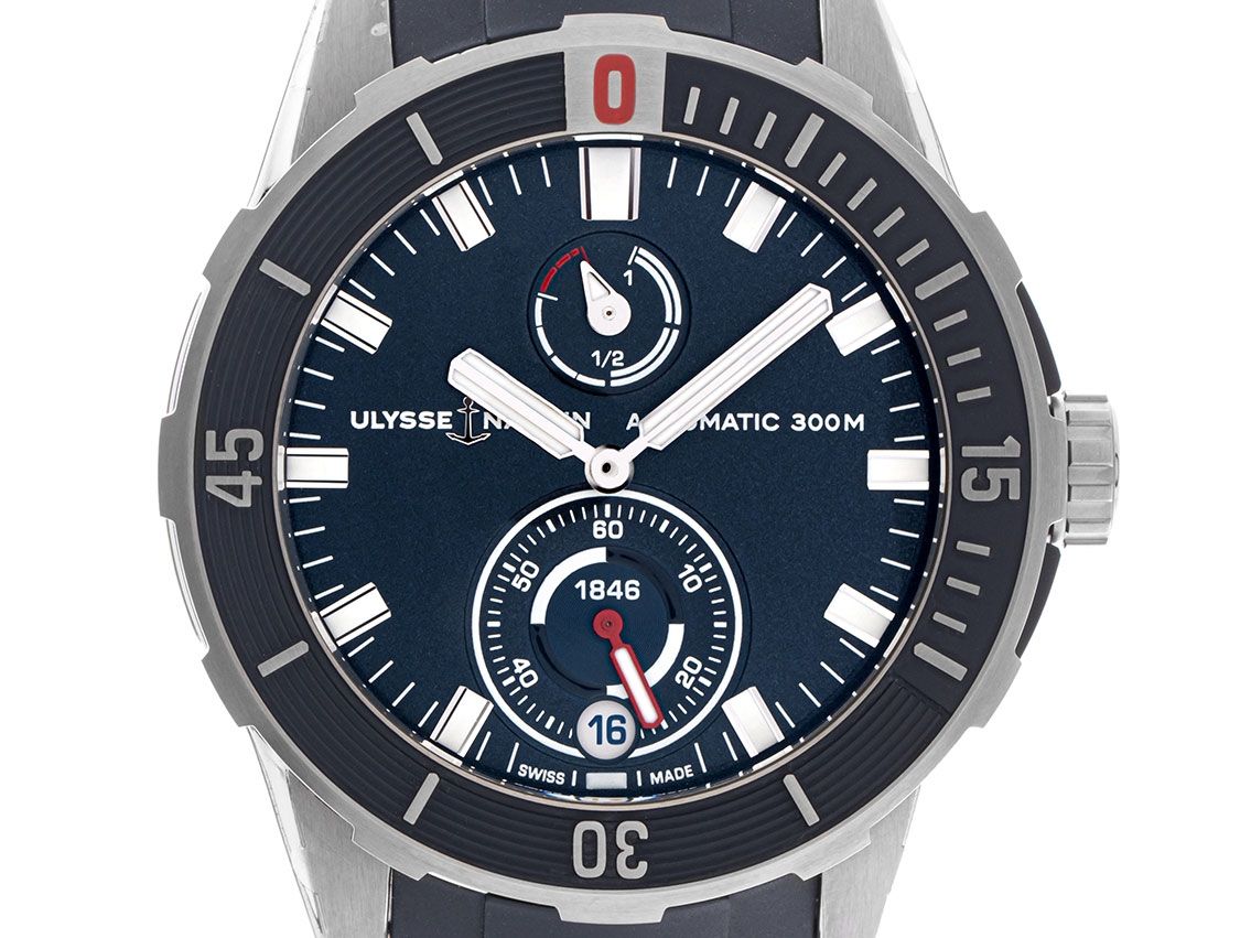 Ulysse Nardin Diver Titan Automatik Armband Kautschuk 44mm Bj.2022 Box&Pap. Full Set Ungetragen